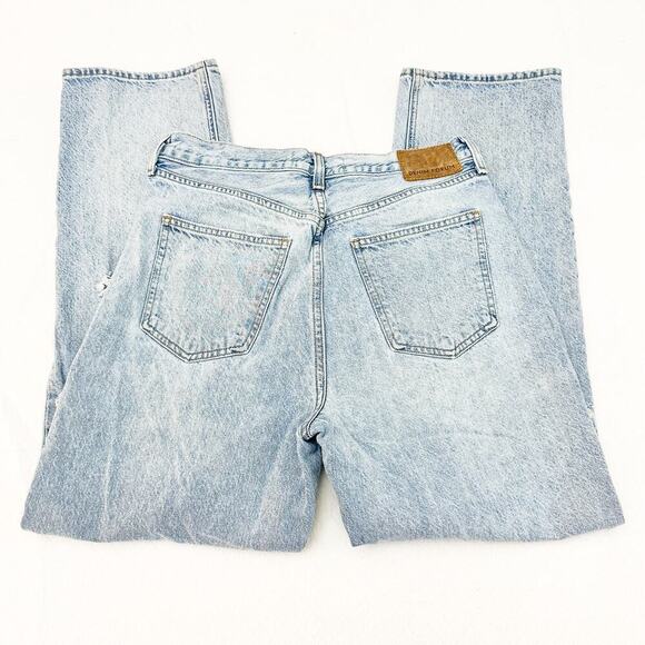 Denim Forum The Joni HIgh Rise Loose 29L Light Wash Ripped Denim Jeans Size 28 - Picture 4 of 9
